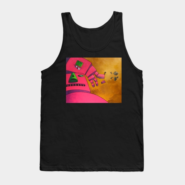 Pink robot house Tank Top by BatistaStudio